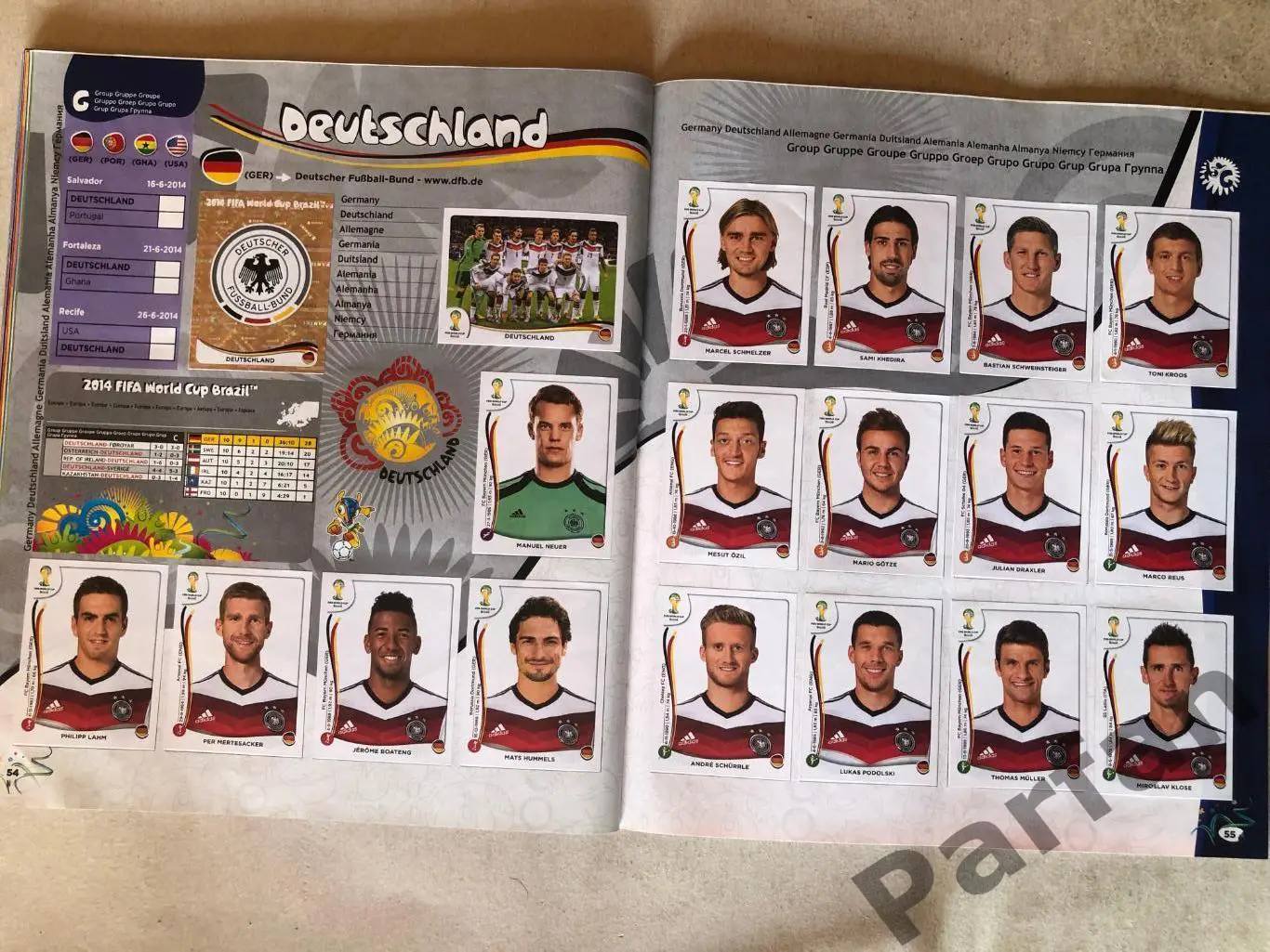 Паніні/Panini Чемпіонат Світу/World Cup 2014 6