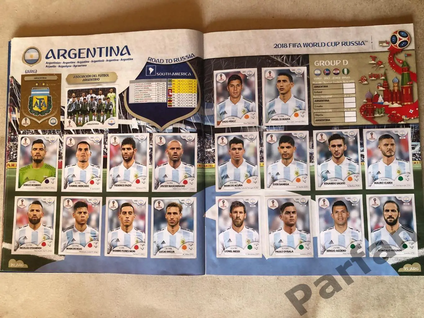 Паніні/Panini Чемпіонат Світу/World Cup 2018 3