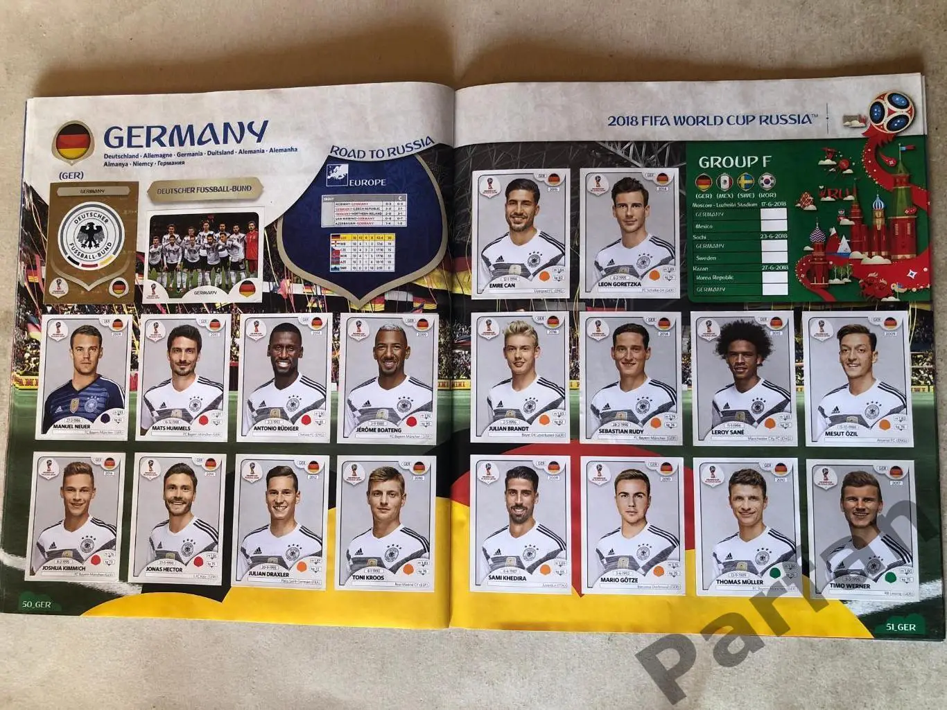 Паніні/Panini Чемпіонат Світу/World Cup 2018 6