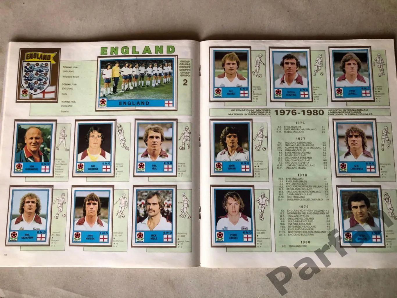 Паніні/Panini Чемпіонат Європи/EURO 1980 4