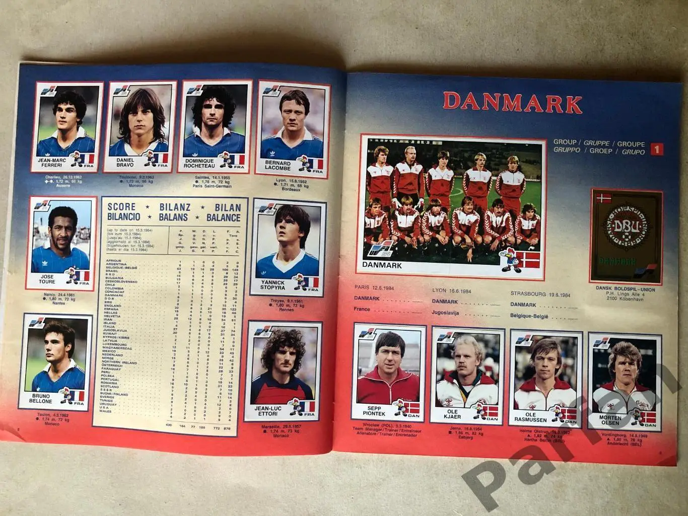 Паніні/Panini Чемпіонат Європи/EURO 1984 2