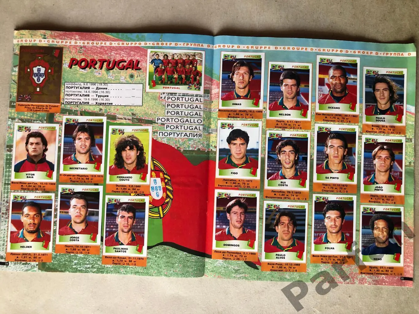 Паніні/Panini Чемпіонат Європи/EURO 1996 6