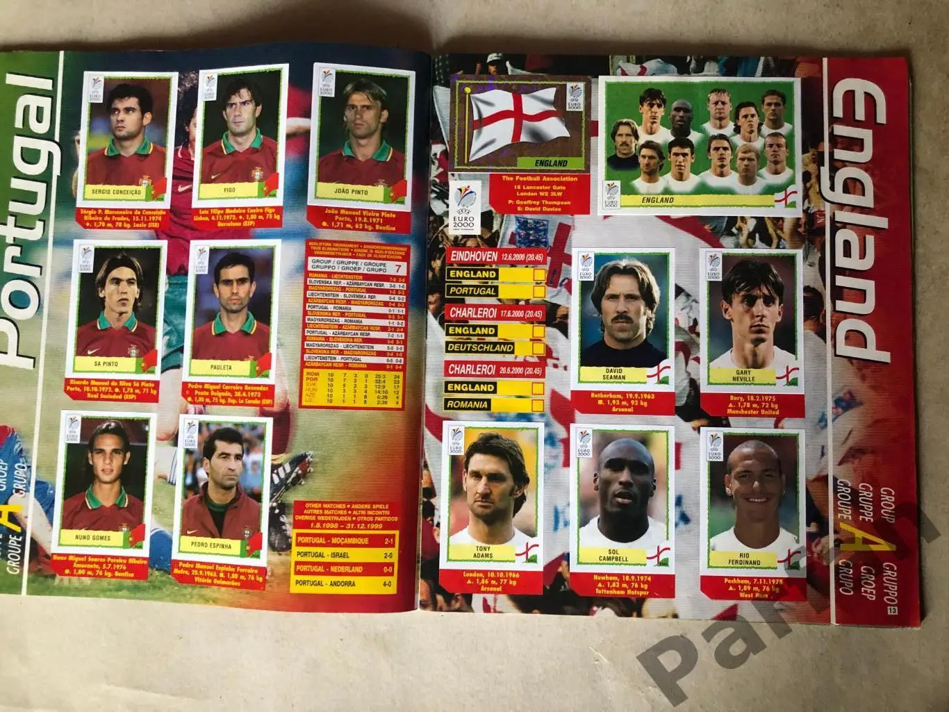 Паніні/Panini Чемпіонат Європи/EURO 2000 3