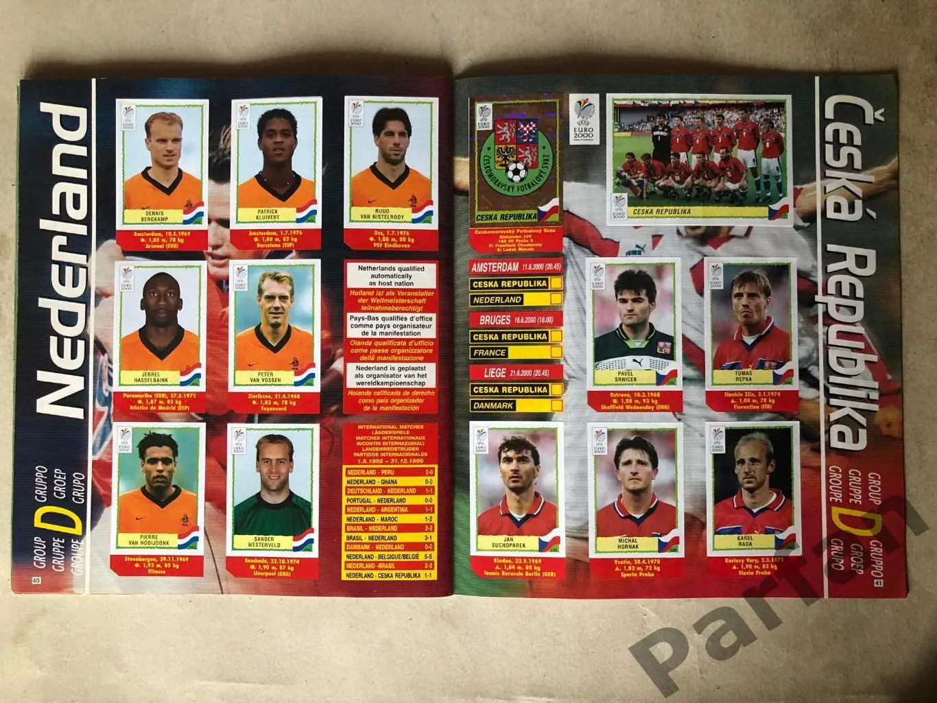 Паніні/Panini Чемпіонат Європи/EURO 2000 7