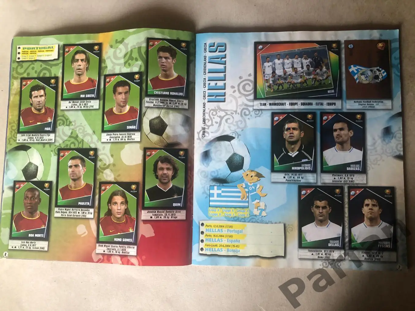 Паніні/Panini Чемпіонат Європи/EURO 2004 2