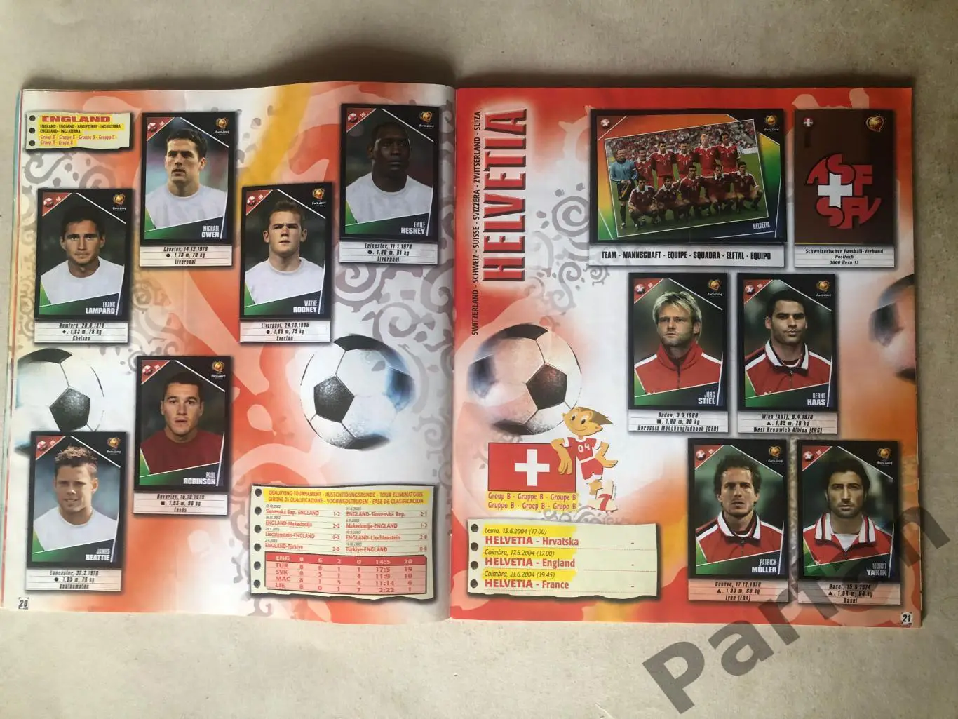 Паніні/Panini Чемпіонат Європи/EURO 2004 6
