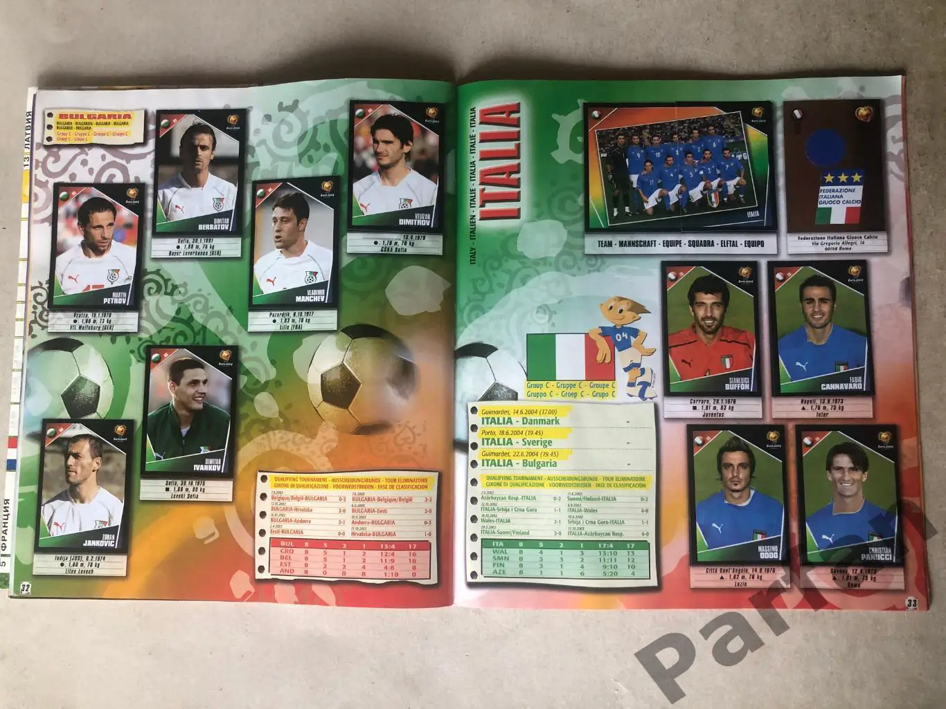 Паніні/Panini Чемпіонат Європи/EURO 2004 7