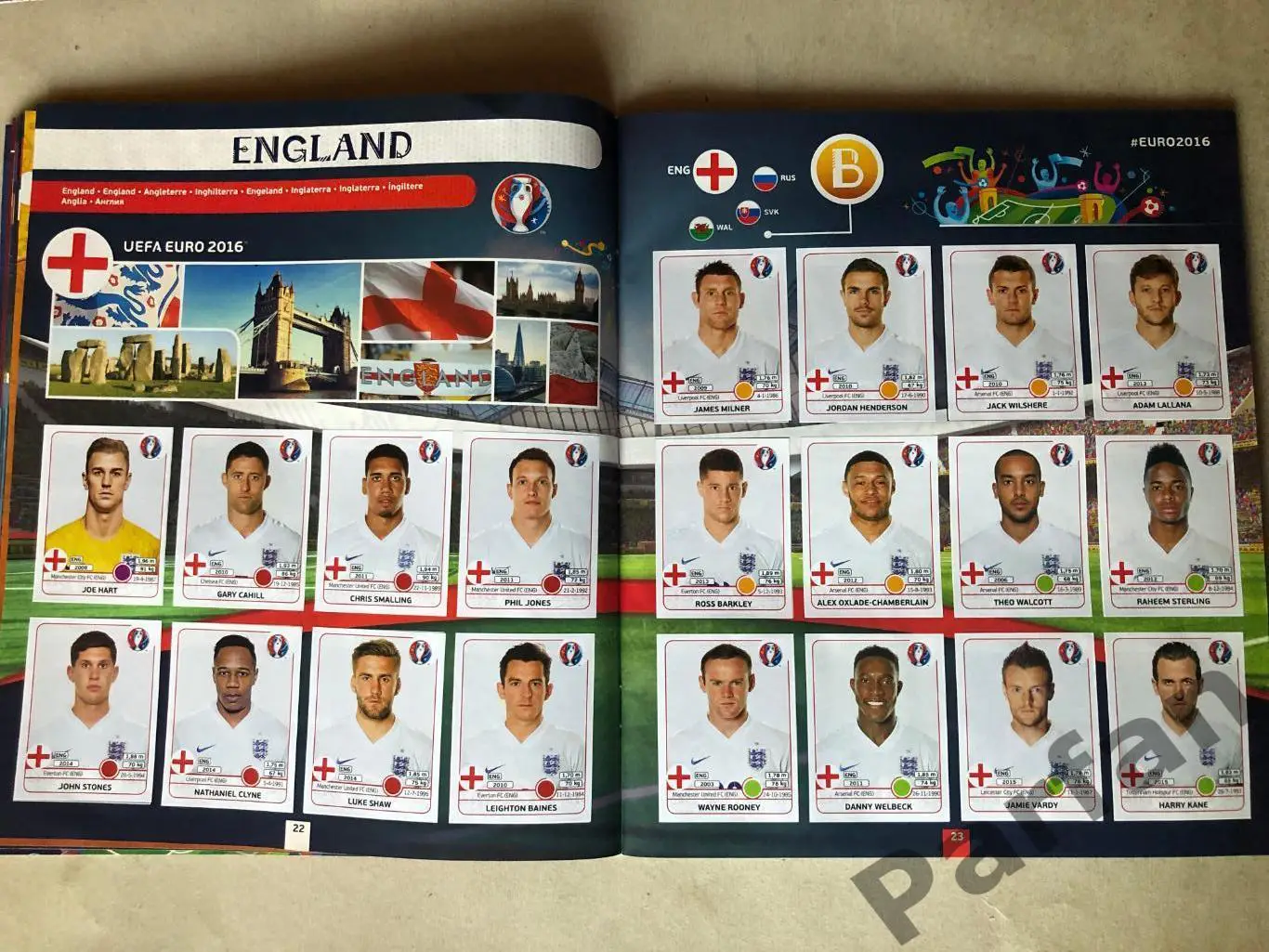 Паніні/Panini Чемпіонат Європи/EURO 2016 2