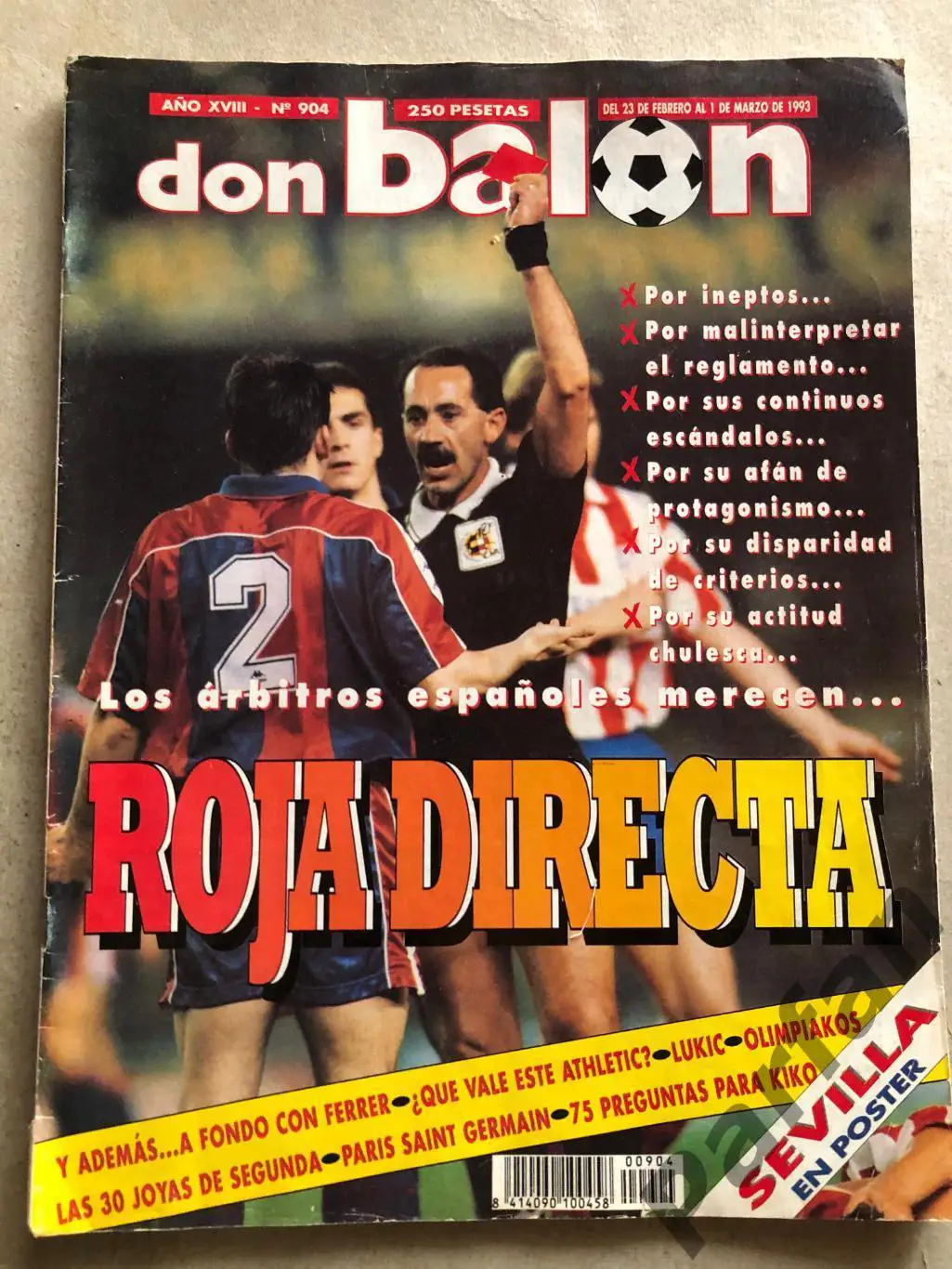 Журнал Don Balon 1993 Севілья Марадона