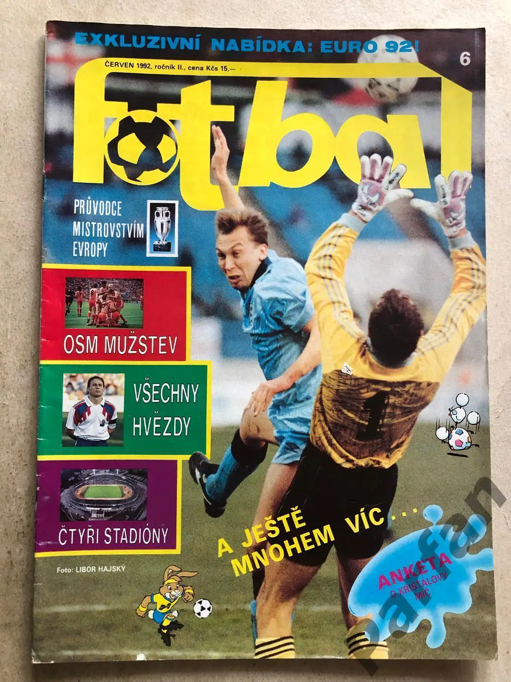Журнал Fotbal 1992 Чемпіонат Європи Спецвипуск