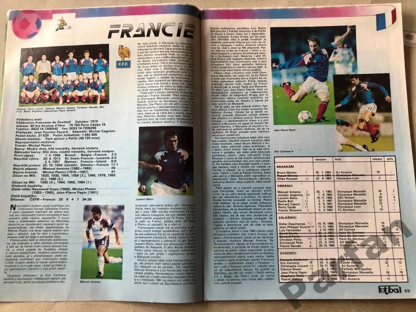 Журнал Fotbal 1992 Чемпіонат Європи Спецвипуск 1