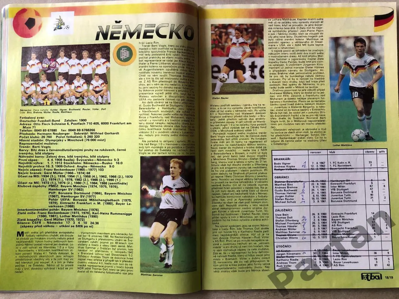 Журнал Fotbal 1992 Чемпіонат Європи Спецвипуск 5