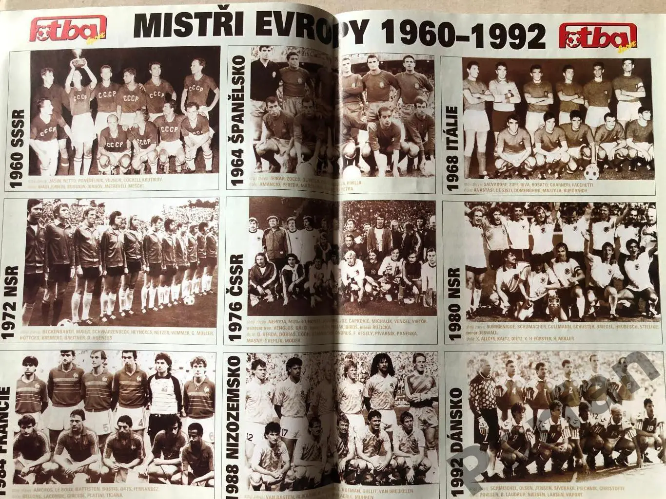 Журнал Fotbal 1996 Чемпіонат Європи Спецвипуск 6