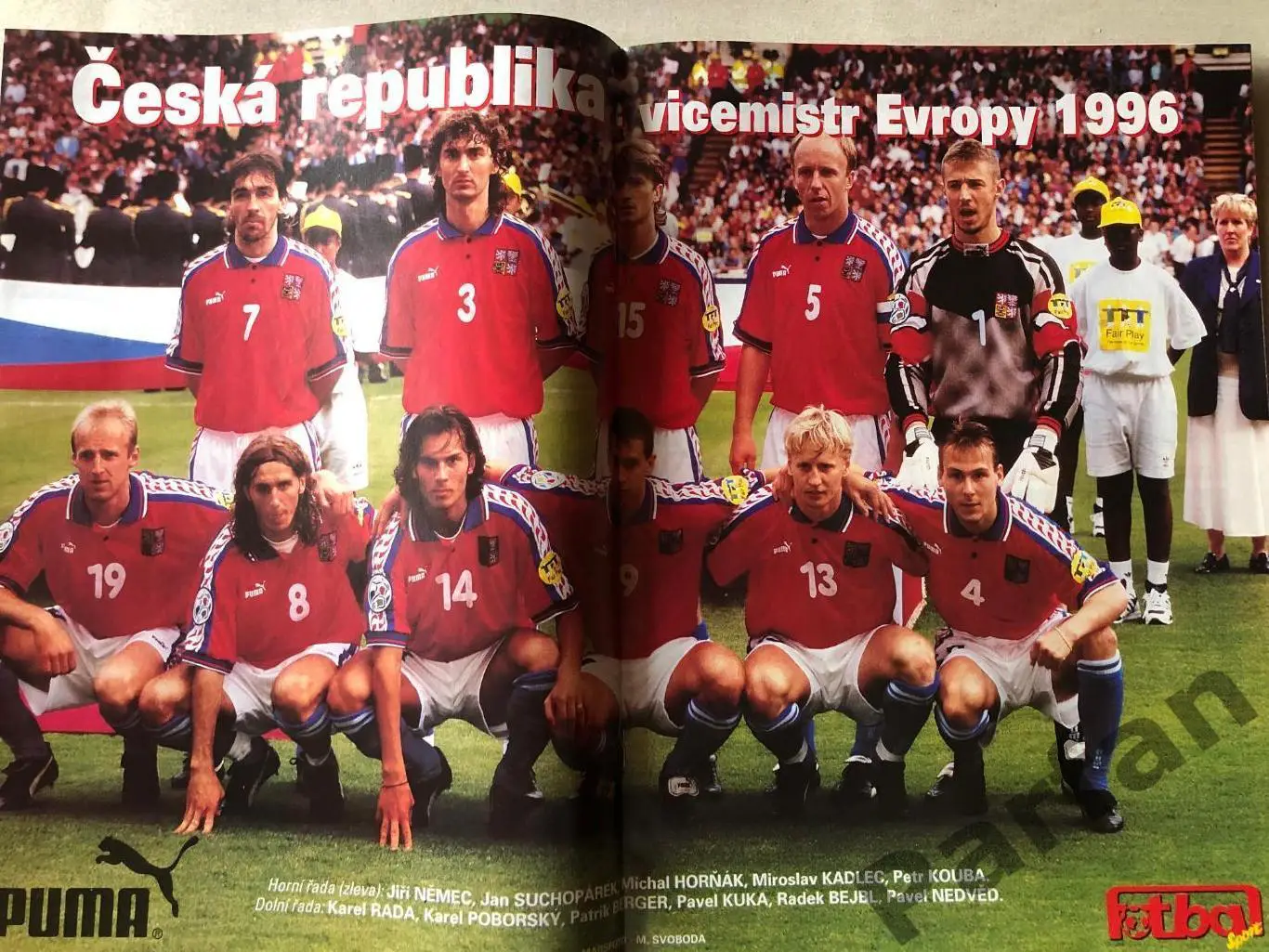 Журнал Fotbal 1996 Чемпіонат Європи Спецвипуск Підсумки/Хроніка 2