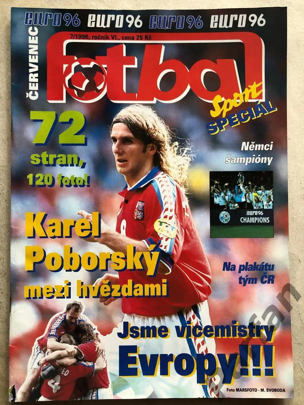 Журнал Fotbal 1996 Чемпіонат Європи Спецвипуск Підсумки/Хроніка