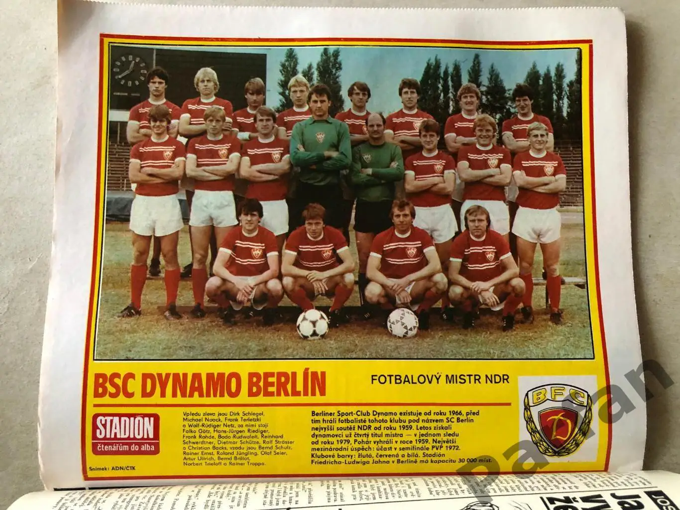 Стадіон/Stadion 1982 №40 Динамо Берлін 1