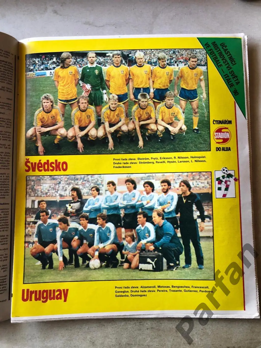 Стадіон/Stadion 1990 №14 Швеція Уругвай 1