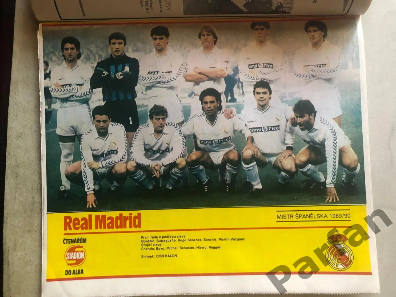 Стадіон/Stadion 1990 №33 Реал Мадрид 1