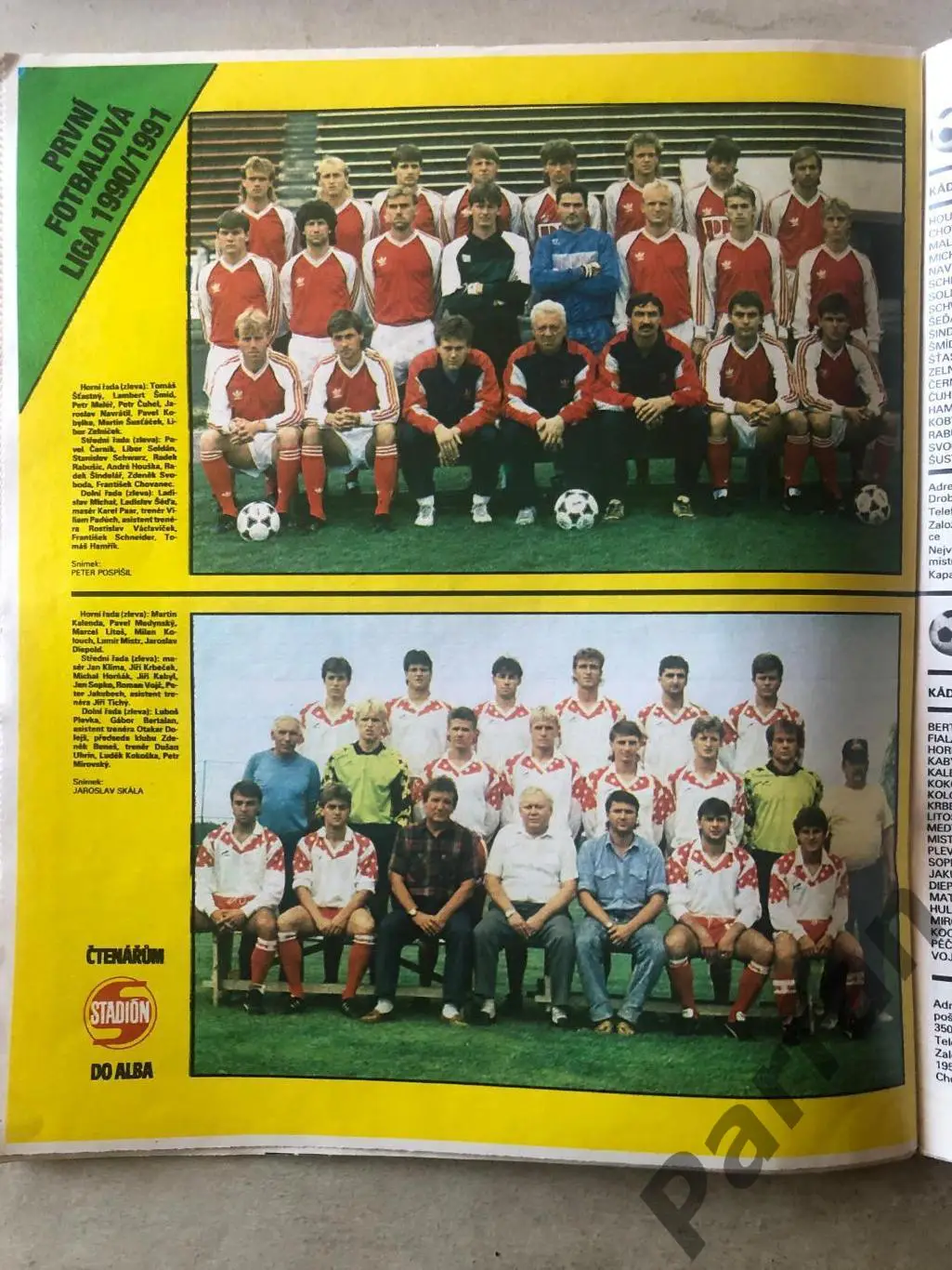 Стадіон/Stadion 1990 №37 Чехословацька ліга 6