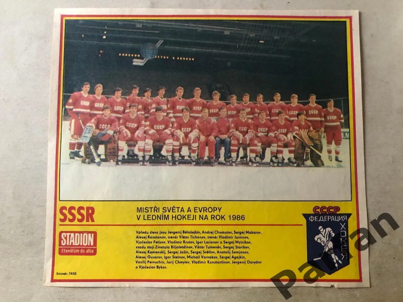 Stadion Постер СССР 5 Хокей
