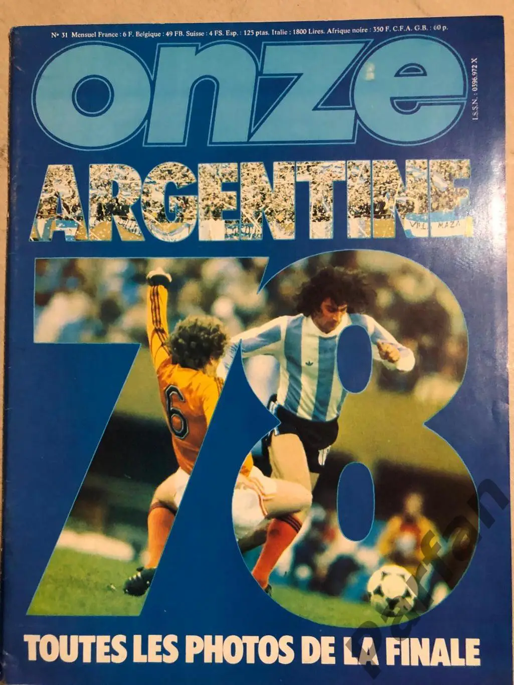 Журнал ONZE Special Спецвипуск Чемпіонат Світу 1978 Фінал