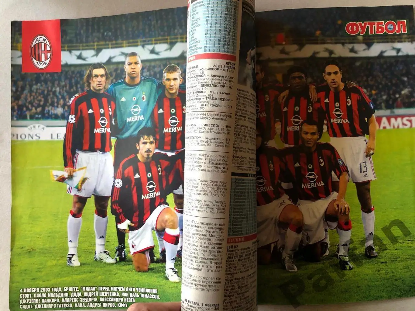 Журнал Футбол 2004 №5 Мілан Шевченко 1