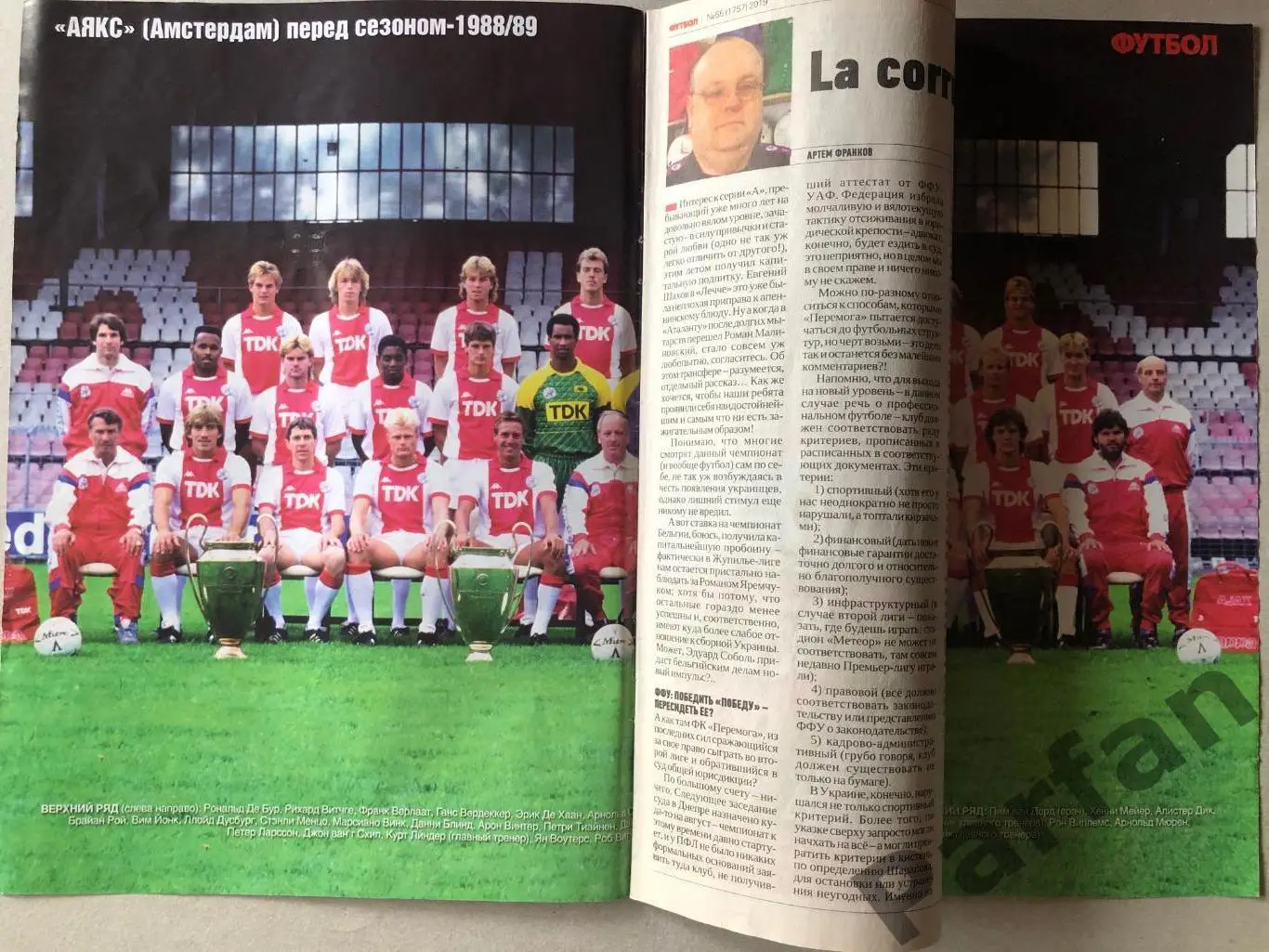 Журнал Футбол 2019 №5 55 Аякс 1