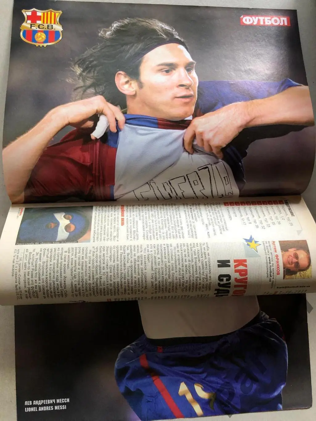 Журнал Футбол 2007 №18 Інтер Мессі 1