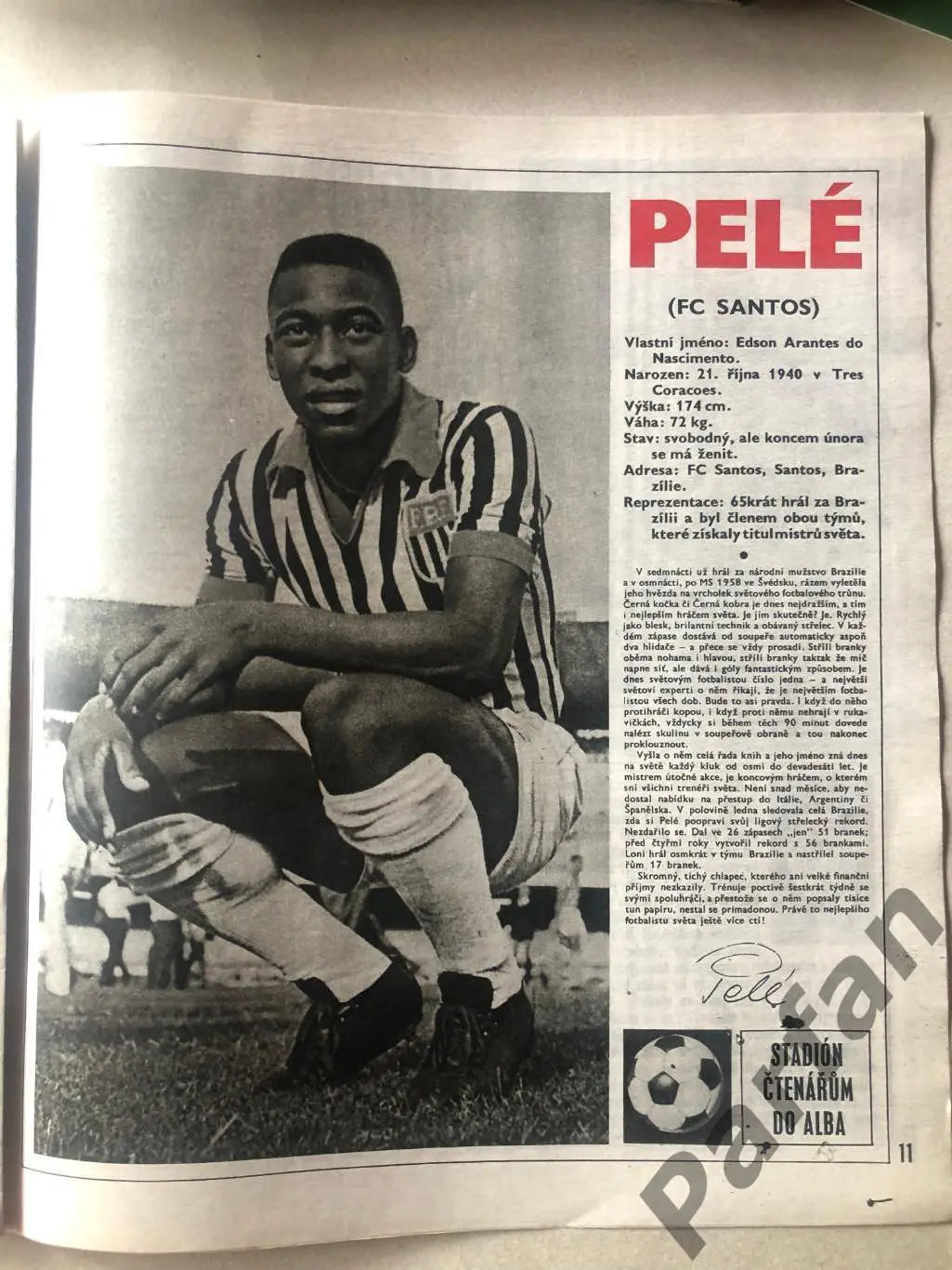 Стадіон/Stadion 1966 №6 Пеле 1