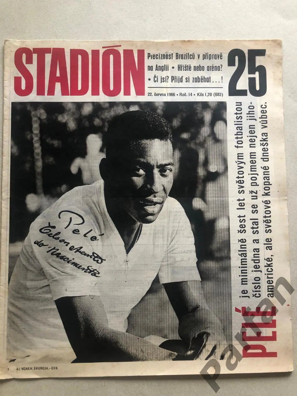 Стадіон/Stadion 1966 №25 ФРН Пеле