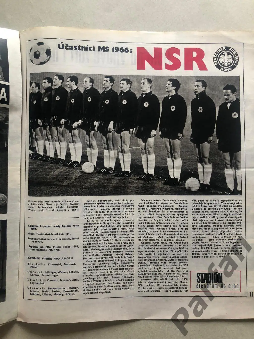 Стадіон/Stadion 1966 №25 ФРН Пеле 1