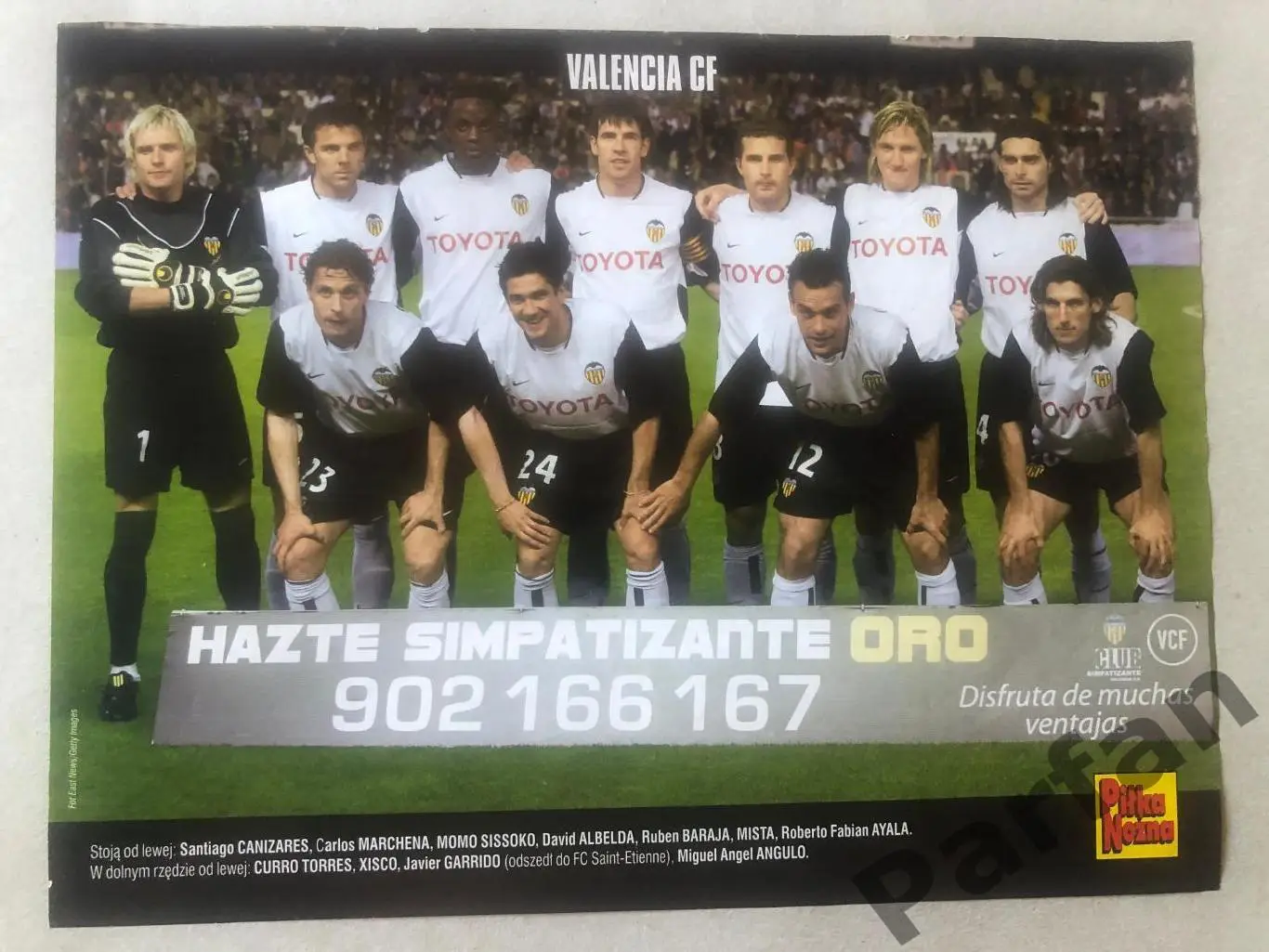 Pilka Nozna Постер Валенсія