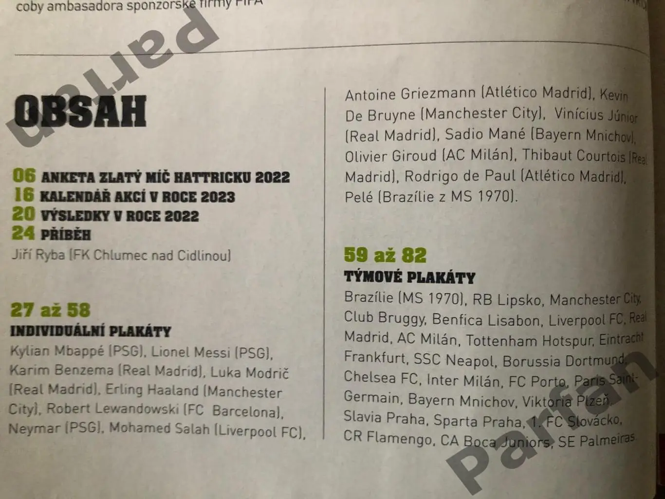 Футбол, Hattrick 2023 спецвипуск Постери 1