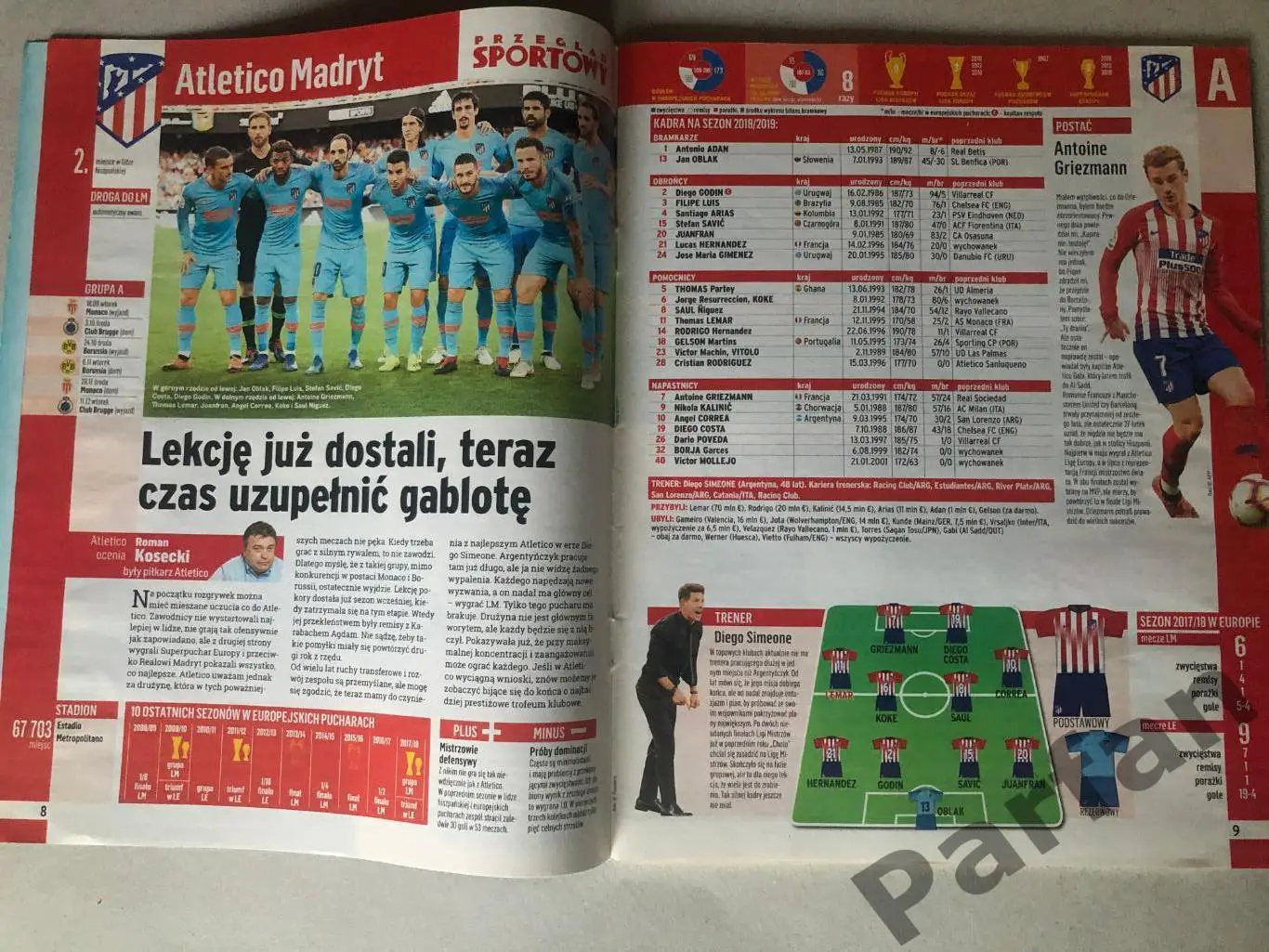 Журнал Skarb Kibica 2018/19 Ліга Чемпіонів Спецвипуск 1