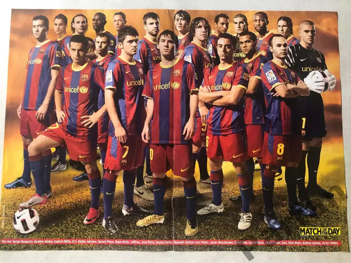 Журнал Футбол Match Постер Барселона/Манчестер Юнайтед