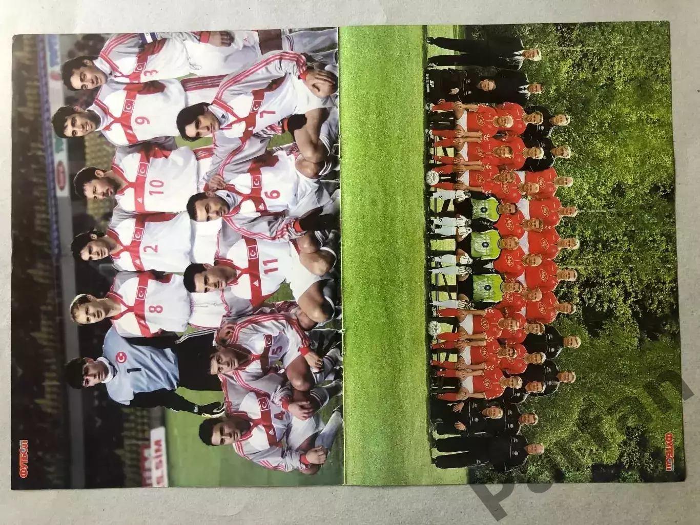 Журнал Футбол Постер Туреччина Данія