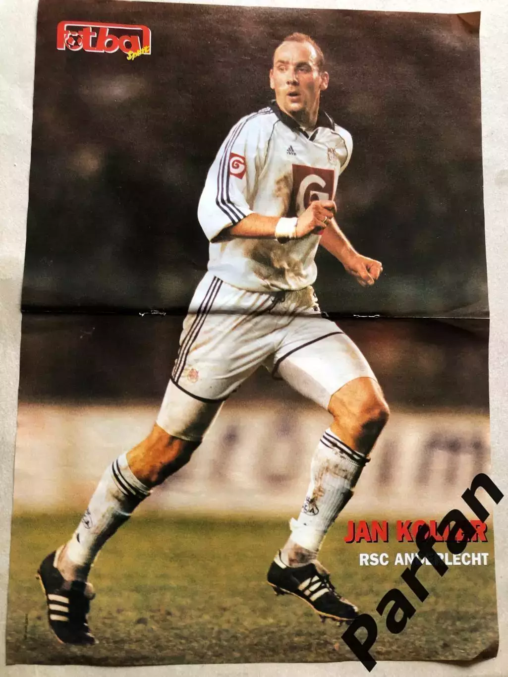 Журнал Футбол Постер Ян Коллер Андерлехт Чехія