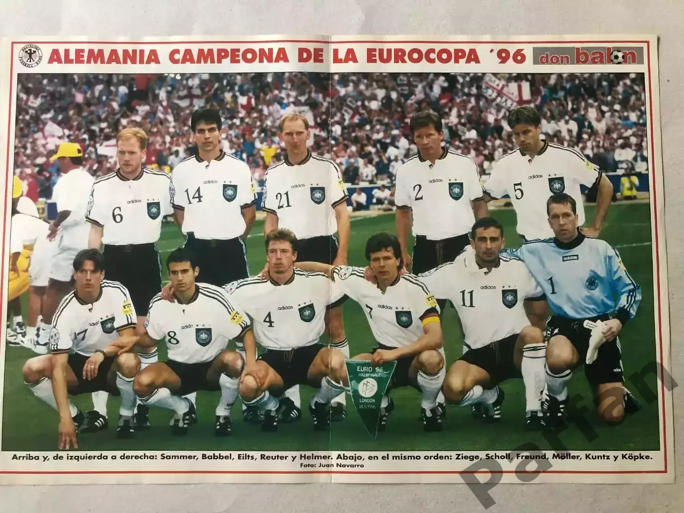 Don Balon Постер Німеччина Чемпіон Європи 1996