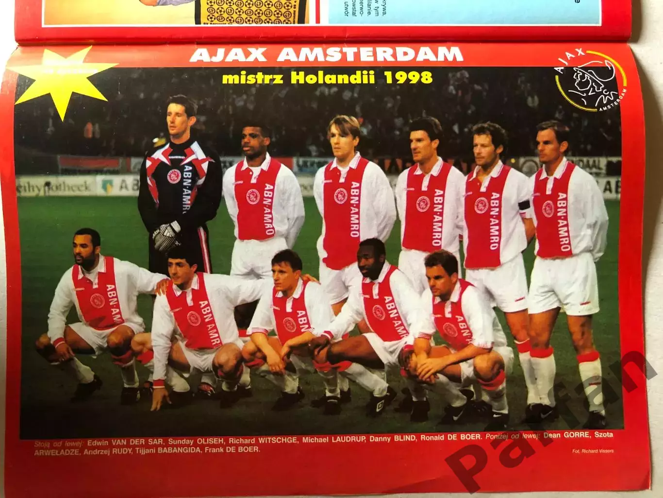 Журнал Футбол Pilka Nozna 1998 №16 Аякс 1