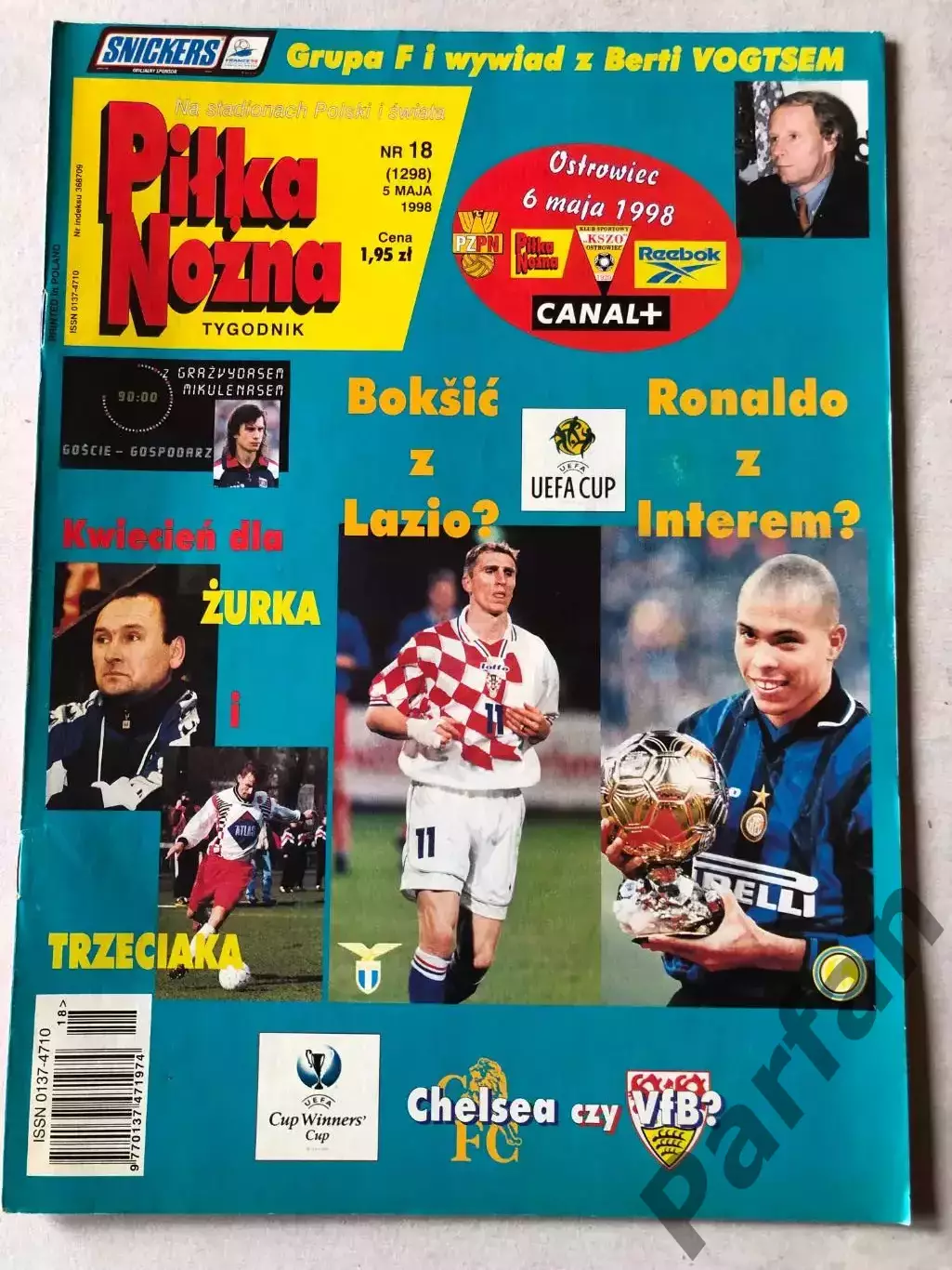 Журнал Футбол Pilka Nozna 1998 №18