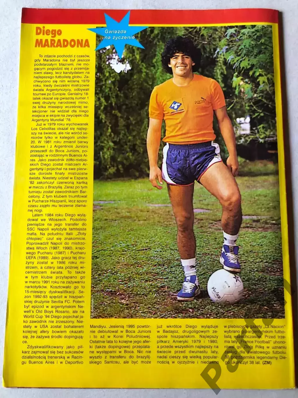 Журнал Футбол Pilka Nozna 1998 №44 Марадона 1