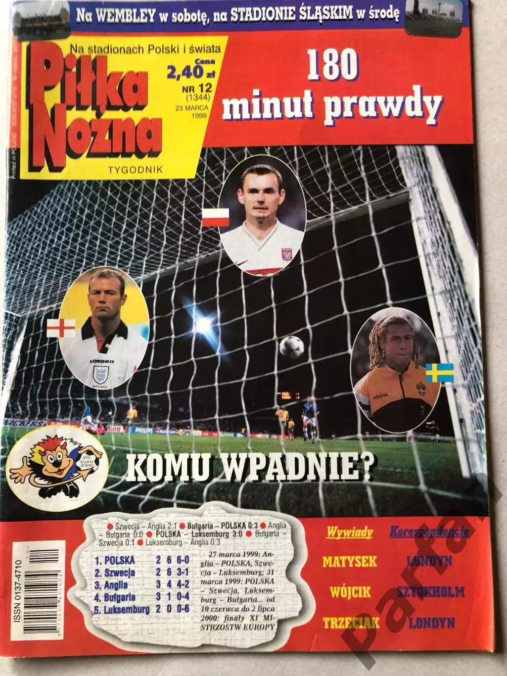 Журнал Футбол Pilka Nozna 1999 №12