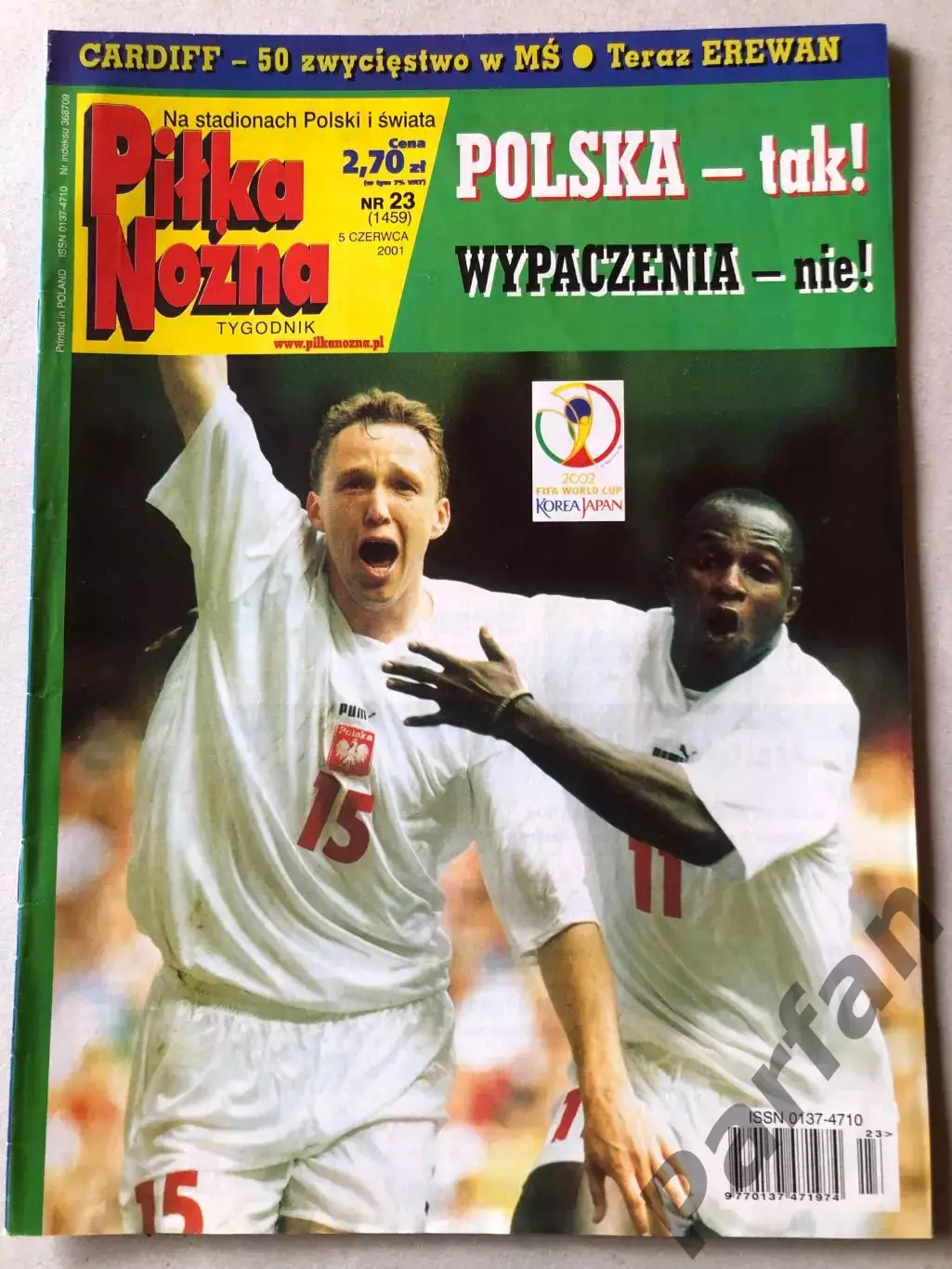 Журнал Футбол Pilka Nozna 2001 №23