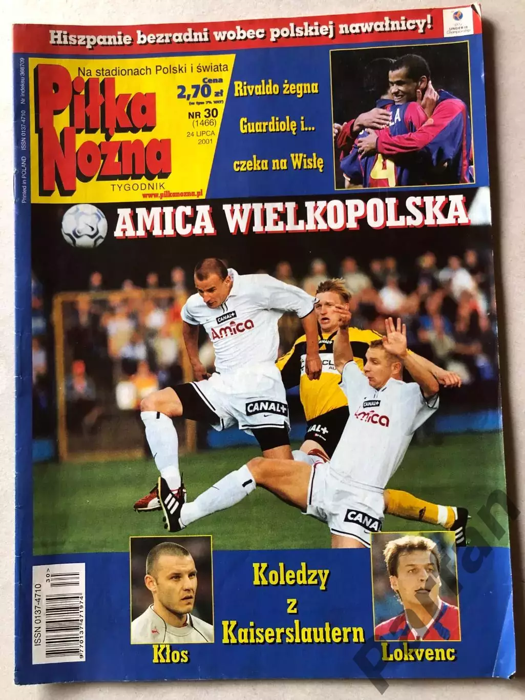 Журнал Футбол Pilka Nozna 2001 №30