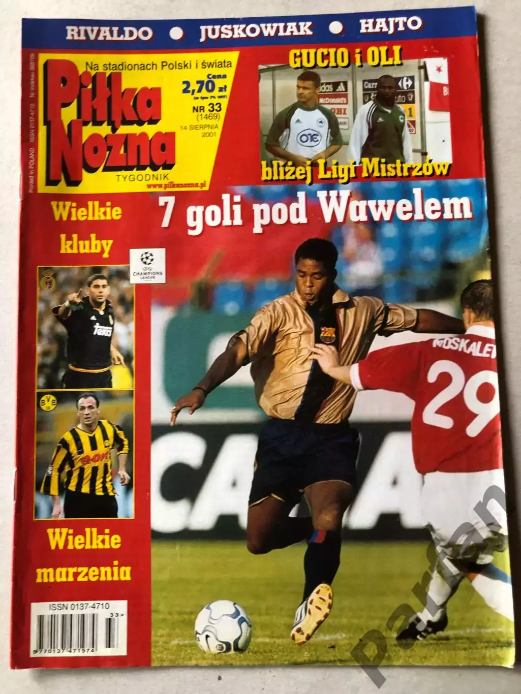 Журнал Футбол Pilka Nozna 2001 №33