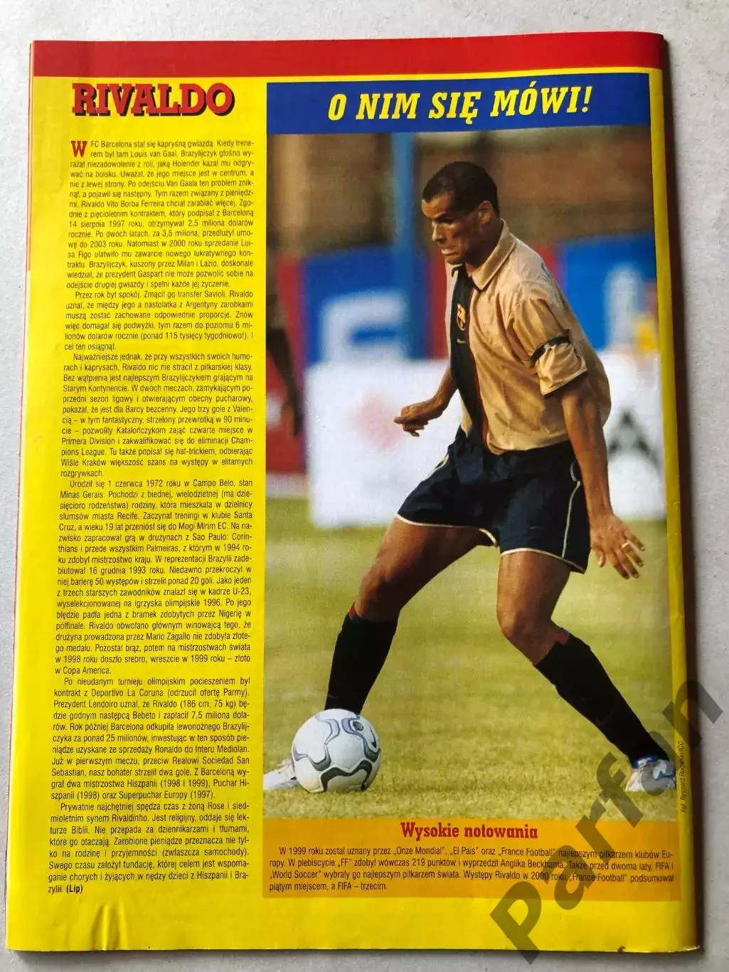 Журнал Футбол Pilka Nozna 2001 №33 1