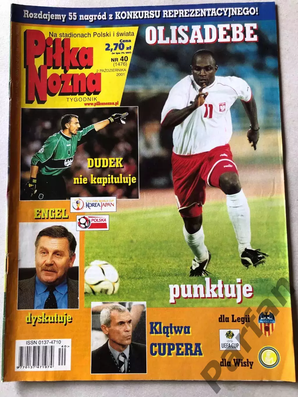 Журнал Футбол Pilka Nozna 2001 №40