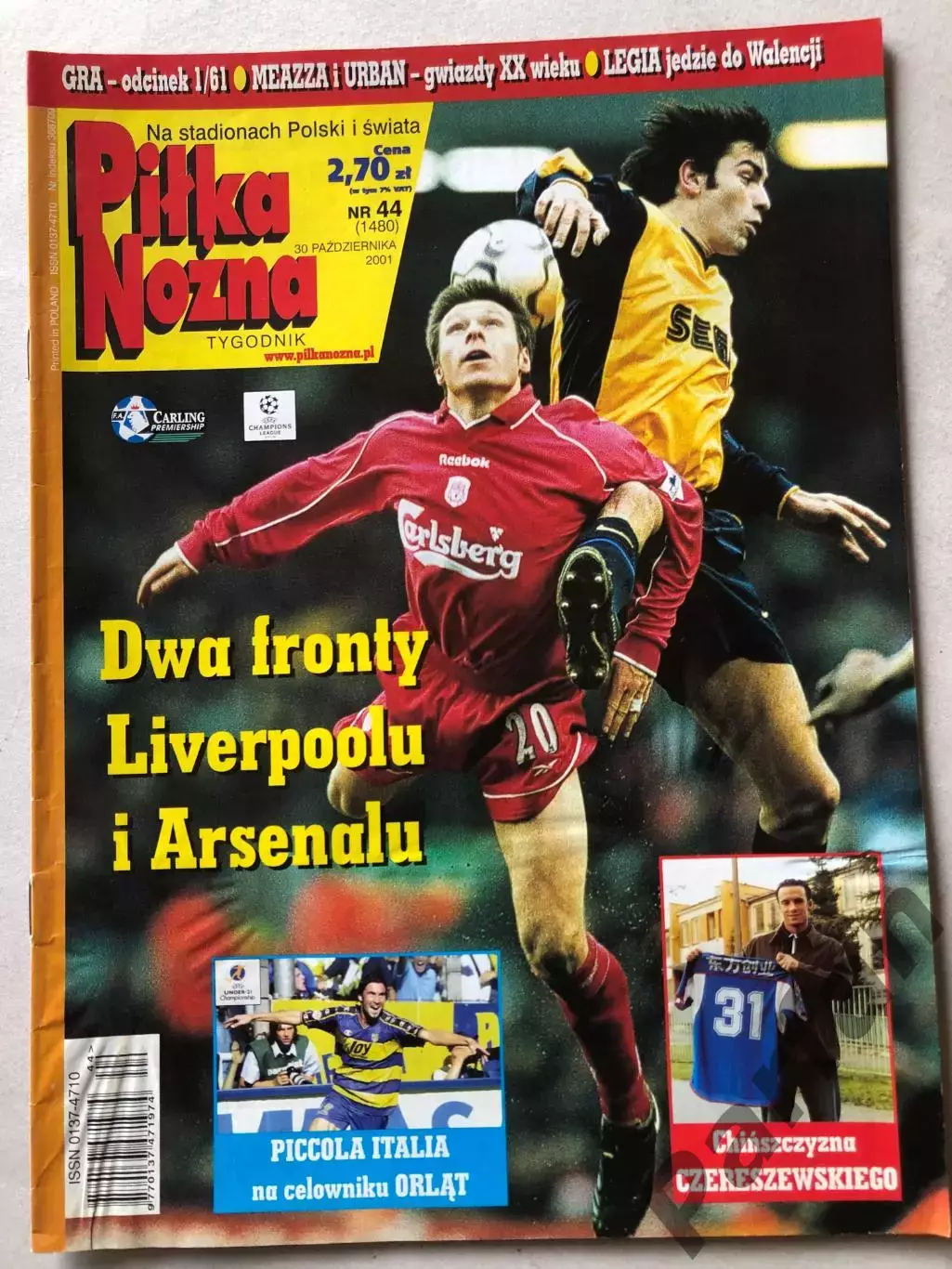 Журнал Футбол Pilka Nozna 2001 №44