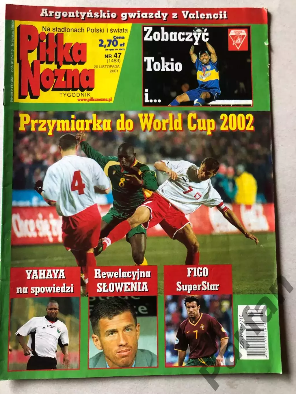 Журнал Футбол Pilka Nozna 2001 №47