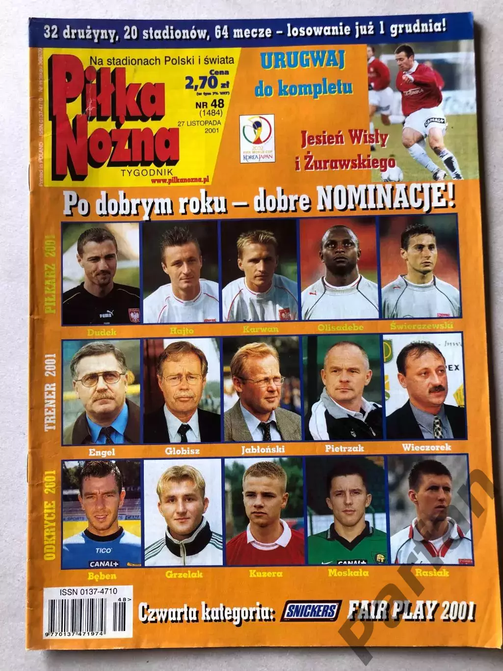 Журнал Футбол Pilka Nozna 2001 №48